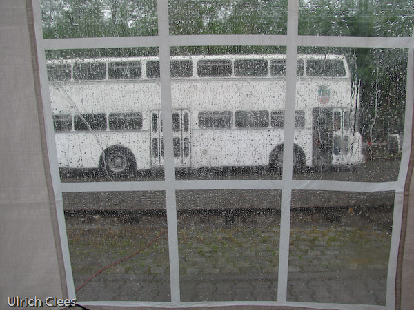 Auch das ist das Brecher- und Transportfest: Das Wetter ist überaus wechselhaft.